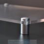 Standoff Dome Top 16mm x 25mm Satin Silver