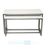 Nesting Tables Set of 2 White