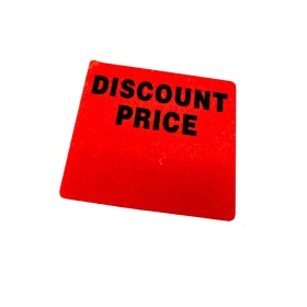 "DISCOUNTED PRICE" Writable Square Sale Stickers 