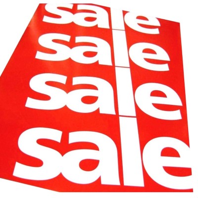 "SALE SALE SALE SALE" Sale Posters - 4 pack