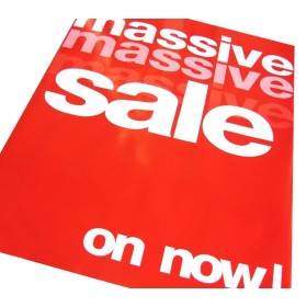 "MASSIVE SALE ON NOW" - Sale Signs/Posters - 4 pack 