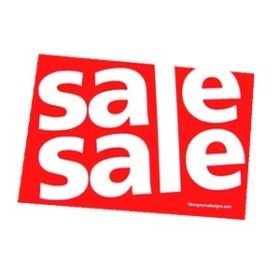 "SALE SALE" Stickers - 100 per roll 
