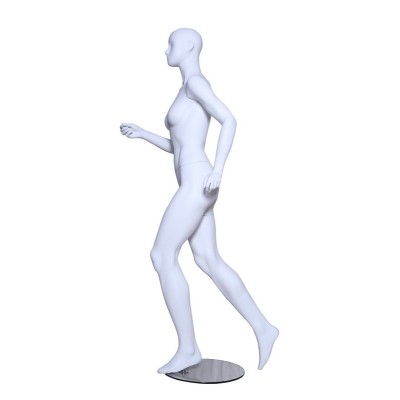 Female Running Mannequin White Mat