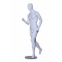 Male Running Mannequin White Mat