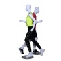 Male Running Mannequin White Mat