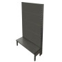 Single Sided Flat Back Gondola Black/Hammertone