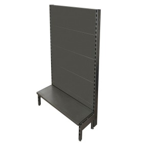 Single Sided Flat Back Gondola Black/Hammertone