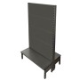 Gondola Shelving Flat Back Panel Black