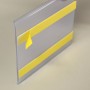 Flat Data Strip Adhesive Sign Holder 93mm x 107mm