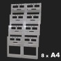 8 A4 Brochure Holder Kit