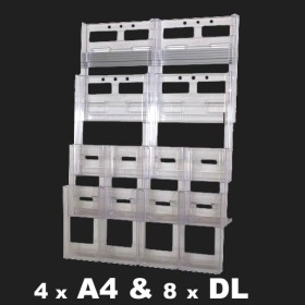 8 DL and 4 A4 brochure holder kit