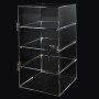 Acrylic 4 Shelf Case 250x245x450mm