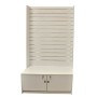 Slat Panel Wall Gondola With Storage 1200x450x2000