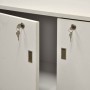 Slat Panel Wall Gondola With Storage 1200x450x2000