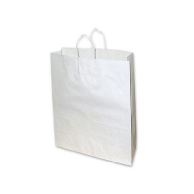 Small White Paper Bag 260x95x350 (pack 100)