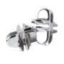 4 Way Glass Connector for Cube Displays Chrome