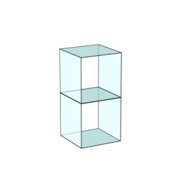 Cube 2 Tower Glass Display