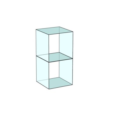 Cube 2 Tower Glass Display