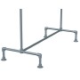 Industrial Single Clothes Rack Galvanised