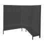 Corner Pegboard Gondola Black Hammertone