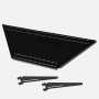 Additional Shelf for Black Corner Metal Gondola with 2 Brackets
