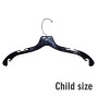 Top Plastic Child Hanger Black Budget 355mm