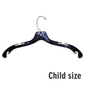 Top Plastic Child Hanger Black Budget 355mm