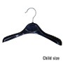 Plastic Child Shirt Hanger Black