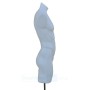 Male Plastic Torso with Base White