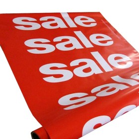 "SALE, SALE, SALE, SALE" - Vertical Sale Paper Poster Roll 56cm wide x 5mtr high
