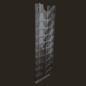 Landscape Acrylic Wall Mounted Brochure Magazine Holder 10XA4