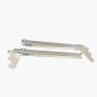 Shelf Bracket 40mm pitch Chrome Pair