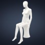 FASHION Sitting Female Mannequin TF2 - No Finish White