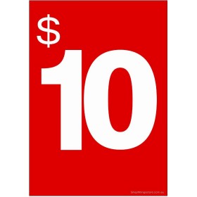 "$10" - Sign Cards -  5 Pack 
