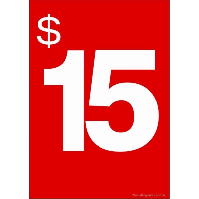 "$15" - Sign Cards -  5 Pack 