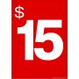 "$15" - Sign Cards -  5 Pack 
