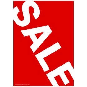 "SALE" Angled - Sign Cards A4 - 5 Pack 
