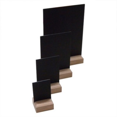  Tabletop Black board on Oak Block