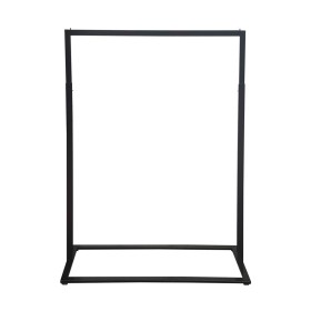 Boutique Slim Rack with Square Base Black