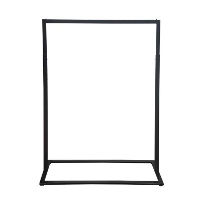 Boutique Slim Rack with Square Base Black