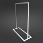 Boutique Slim Rack with Square Base White