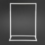 Boutique Slim Rack with Square Base White