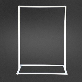 Boutique Slim Rack with Square Base White