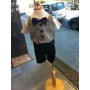 Child Fabric Torso Premium White Wood Base