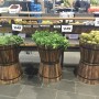 Grocery Display Wood Barrel 