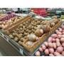 Grocery Display Rectangular Wicker Basket Long Narrow