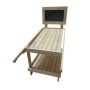 Grocery Display Wooden Cart with Blackboard