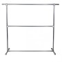 Industrial Single Clothes Rack Model 2 Galvanised