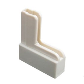  L Shape Magnet Sign Holder White
