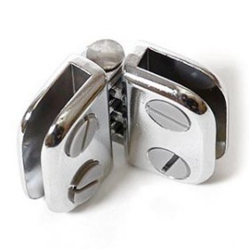 Hinge for Glass Cube Display Chrome